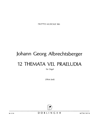 12 Themes and Preludes — 阿尔布雷希茨贝格