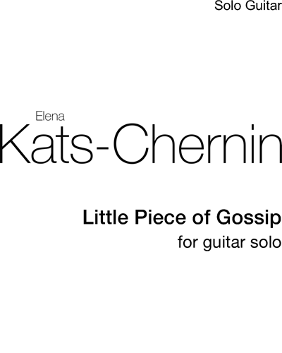 Little Piece of Gossip — Elena Kats-Chernin