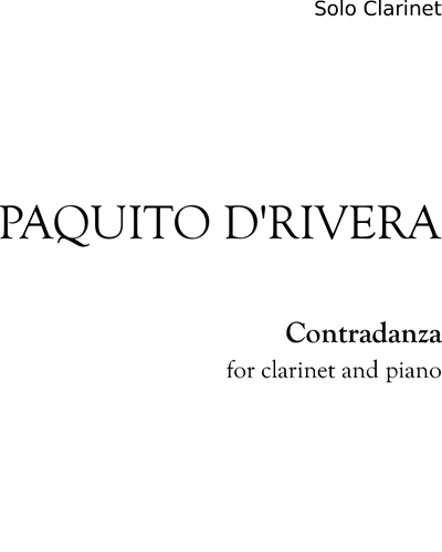 Contradanza — Paquito D'Rivera