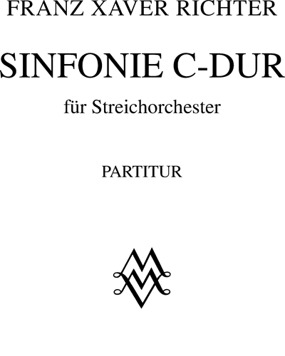 Sinfonie C-dur für Streichorchester — 弗朗兹·克萨韦尔·里赫特
