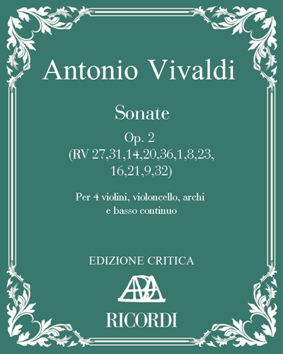 Sonate Op. 2 (RV 27,31,14,20,36,1,8,23,16,21,9,32) — 维瓦尔第