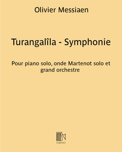 Turangalîla - Symphonie — 梅西安