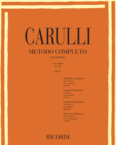Metodo completo, Vol. 3, op. 27 — 卡鲁里