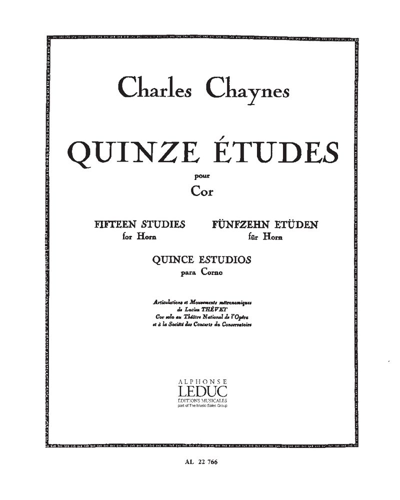 Fifteen Studies for Horn — Charles Chaynes