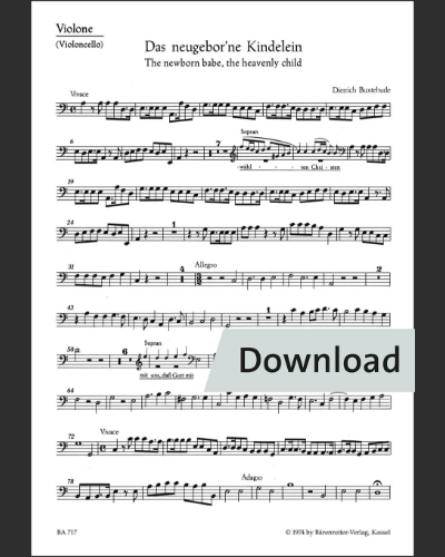 The newborn babe, the heavenly child BuxWv 13 — 布克斯特胡德