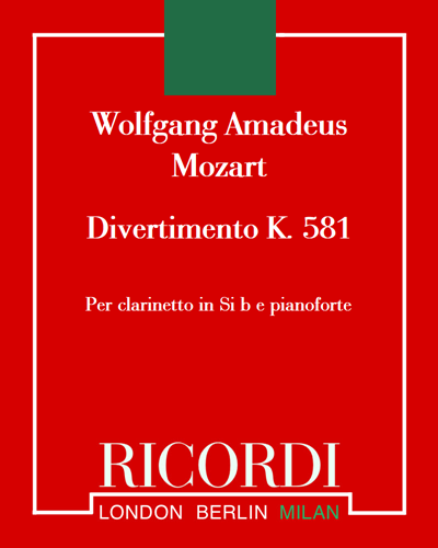 Divertimento (from 'Clarinet Quintet in A major, K. 581') — 莫扎特