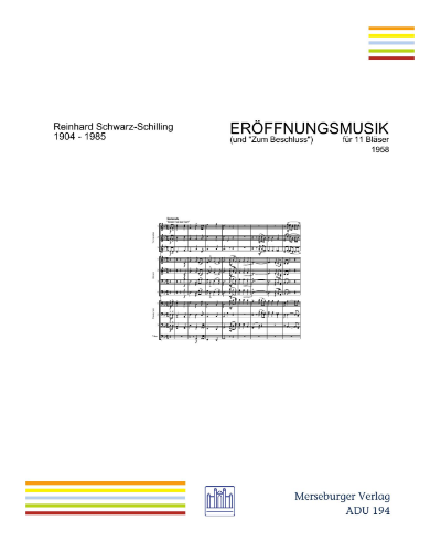 Eröffnungsmusik & Zum Beschluss — Reinhard Schwarz-Schilling