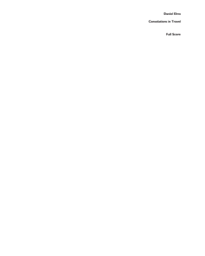 Consolations in Travel — Daniel Elms