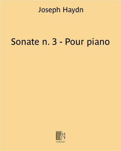 Sonata No. 3 for Piano — Joseph Haydn