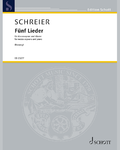 Fünf Lieder — Anno Schreier