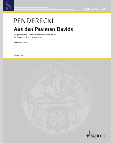 Aus den Psalmen Davids — 彭德雷茨基
