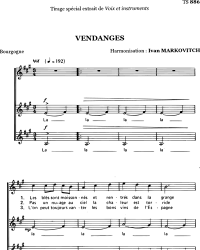 Vendanges - Markovitch — Ivan Markovitch