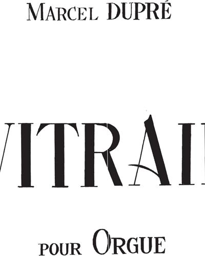 Vitrail, op. 65 — 马塞尔·迪普雷