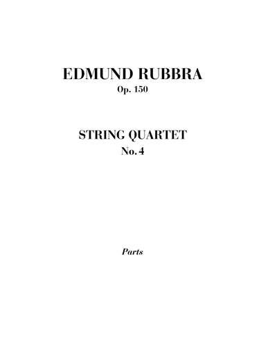 String quartet n. 4 Op. 150 — 埃德蒙·鲁布拉