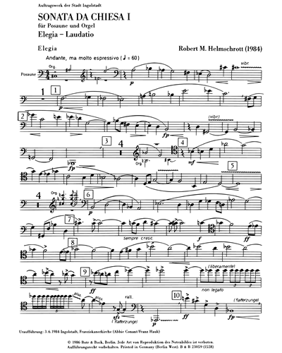 Sonata da chiesa I — Robert M. Helmschrott