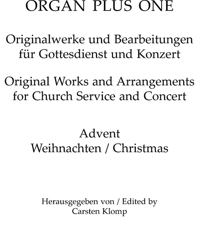 organ plus one: Advent / Christmas — 合集