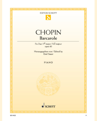Barcarolle F-sharp major — 肖邦