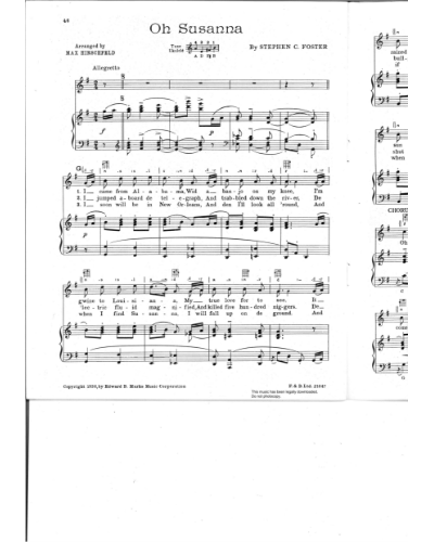 Oh Susanna — 斯蒂芬·福斯特