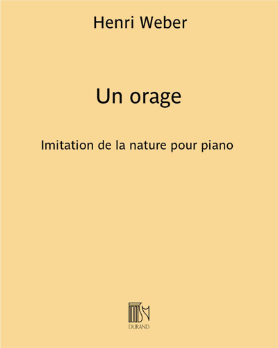 Un orage — Henri Weber