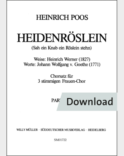 Sah ein Knab ein Röslein stehn — Heinrich Poos