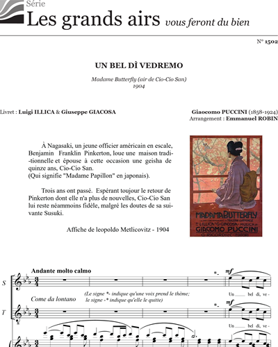 Un bel di, vedremo — 普契尼