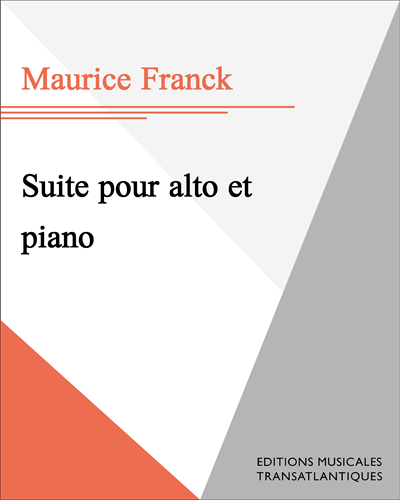Suite pour alto et piano — Maurice Franck