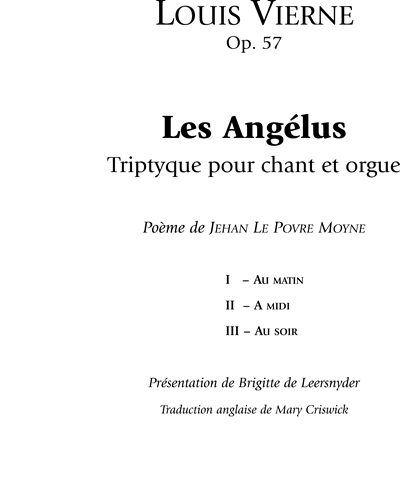 Les Angélus, op. 57 — 维埃纳