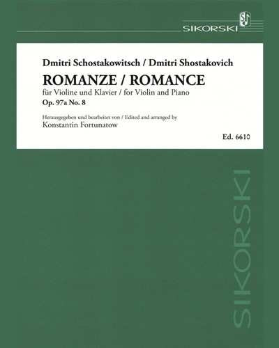 Romance, op. 97a/8 — Dmitri Shostakovich
