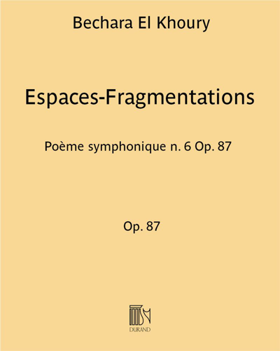 Espaces-Fragmentations — Bechara El Khoury