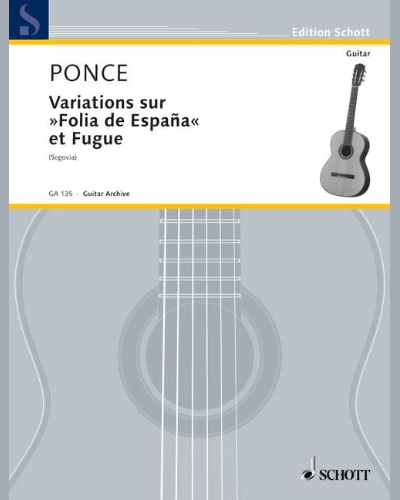 Variations sur "Folia de España" et Fugue — 庞塞