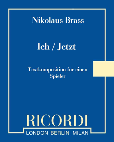 Ich / Jetzt — Nikolaus Brass