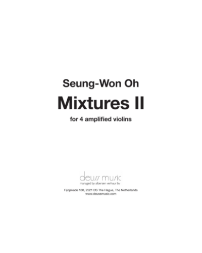 Mixtures II — Seung-Won Oh