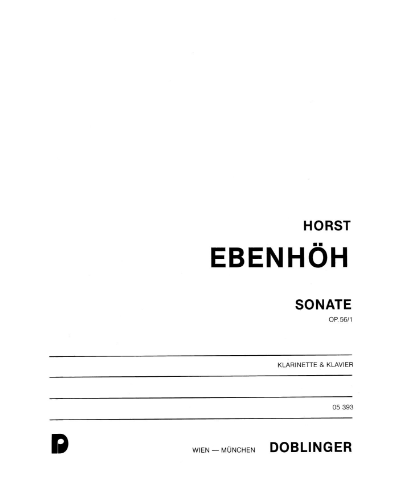 Sonata, op. 56/1 — Horst Ebenhöh