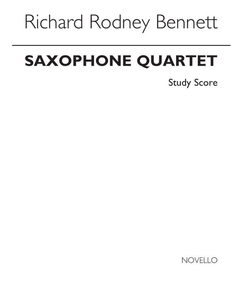 Saxophone Quartet — 理查德·罗德尼·贝内特