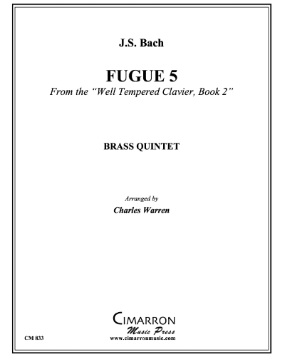 Fugue No. 5 (from the 'Well Tempered Clavier, Book 2') — 巴赫