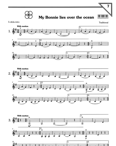 My Bonnie Lies Over The Ocean — 传统