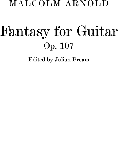 Fantasy for Guitar, op. 107 — 马尔科姆·阿诺德