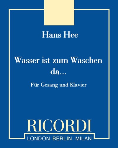 Wasser ist zum Waschen da ... (Foxtrot) — Hans Hee