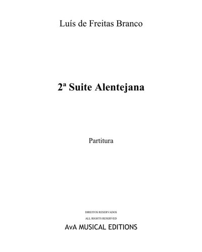 Suite Alentejana No. 2 — Luiz de Freitas Branco