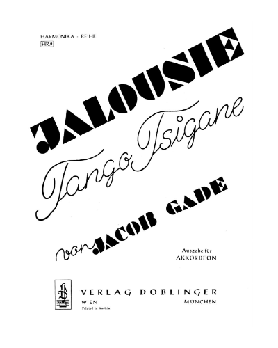 Jalousie — Jacob Gade