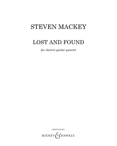 Lost and Found — Steven Mackey