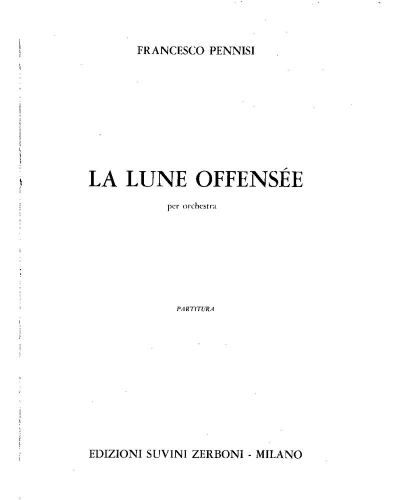 La lune offensée — Francesco Pennisi