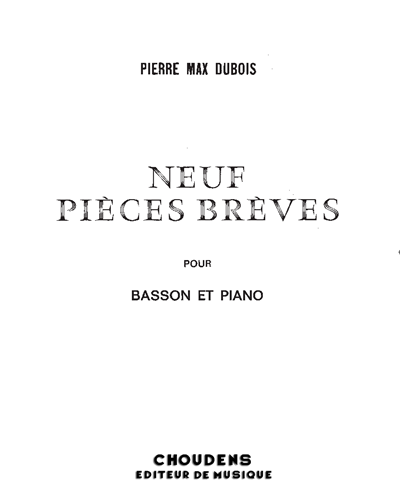 Neuf pièces brèves — 皮埃尔·马克斯·杜布瓦