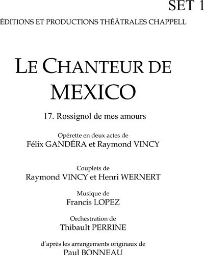 Chanteur de Mexico — Francis López