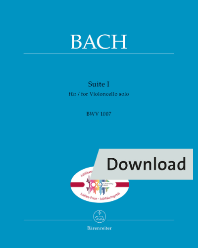 Suite I for Violoncello solo BWV 1007 — 巴赫