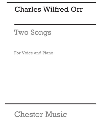 Two Songs from "A Shropshire Lad" — Charles Wilfred Orr