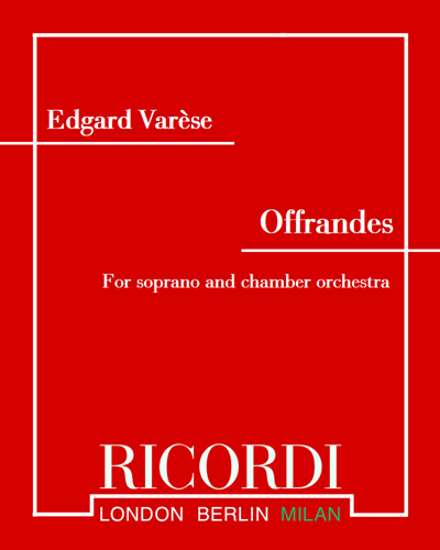 Offrandes — 瓦雷兹
