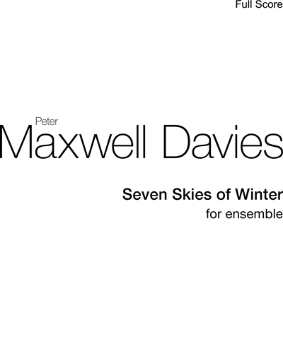 Seven Skies of Winter — 马克斯韦尔·戴维斯