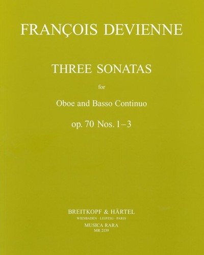 3 Sonaten op. 70 Nr. 1-3 — François Devienne