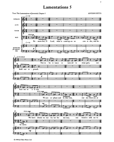 Lamentations 5 — Antony Pitts